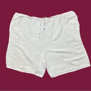 Cherokee Cream Elastic Waist Shorts